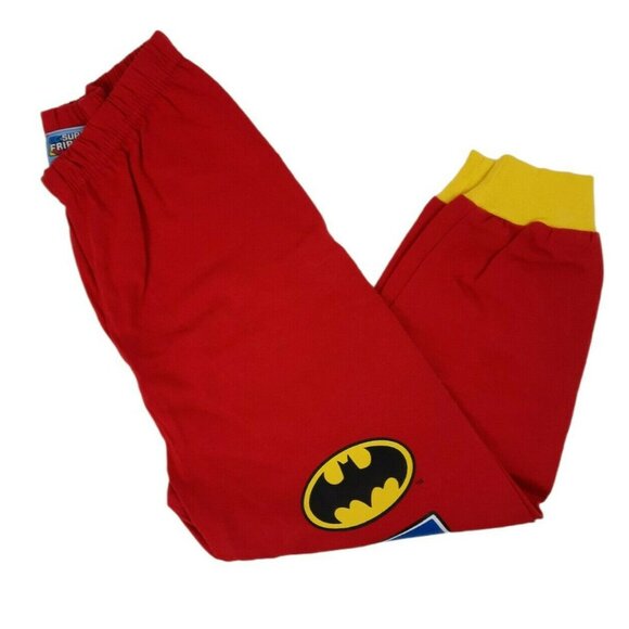 Batman Pajama Set Boys 2T Red Cotton Long Sleeve 3-Piece with Cape NWT - Picture 6 of 10